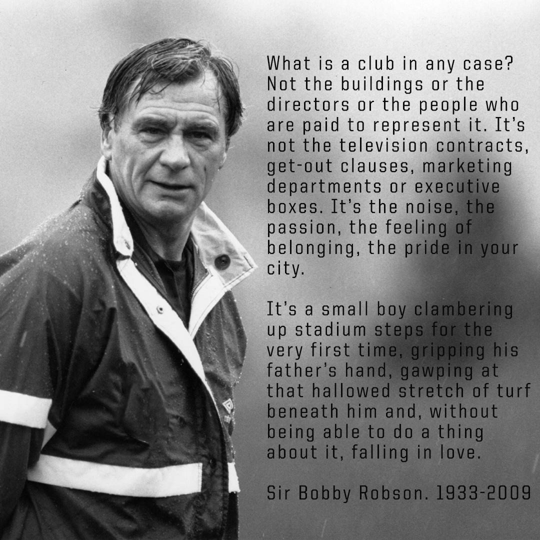 Sir Bobby Robson Quote