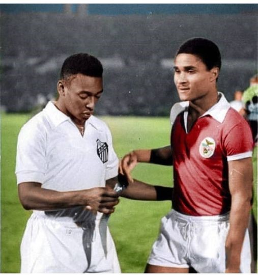 Pele and Eusebio